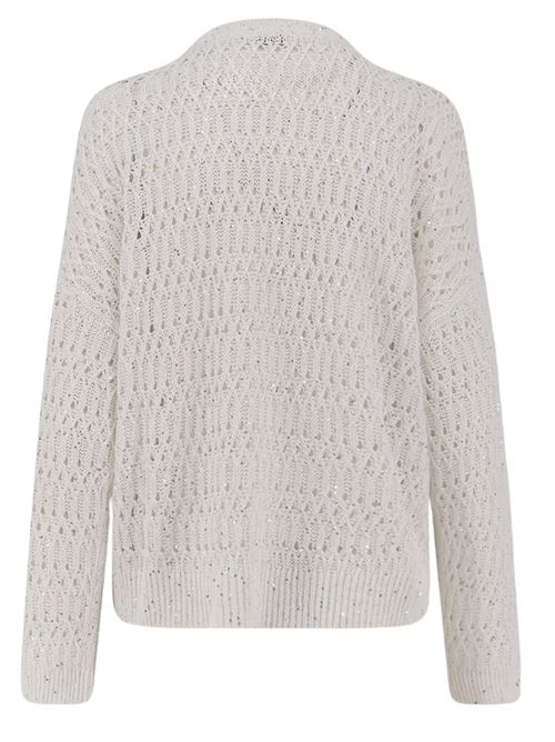 Crochet crew neck sweater BRUNELLO CUCINELLI | MCO564700C8925